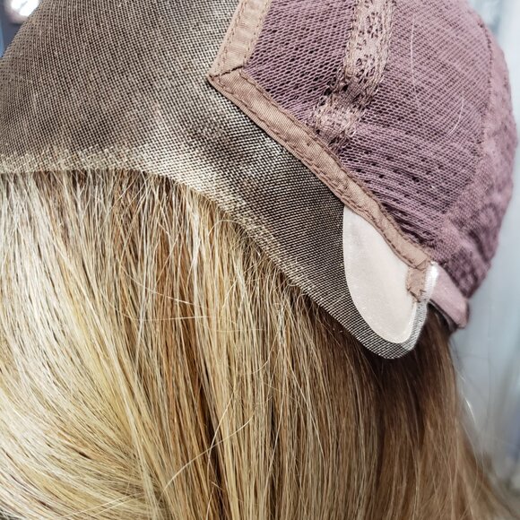 CHLOE "V" Wig, Belle Tress, Sunkissed Almond - R, HAND TIED, Ear to ear lace,NEW - Picture 11 of 12